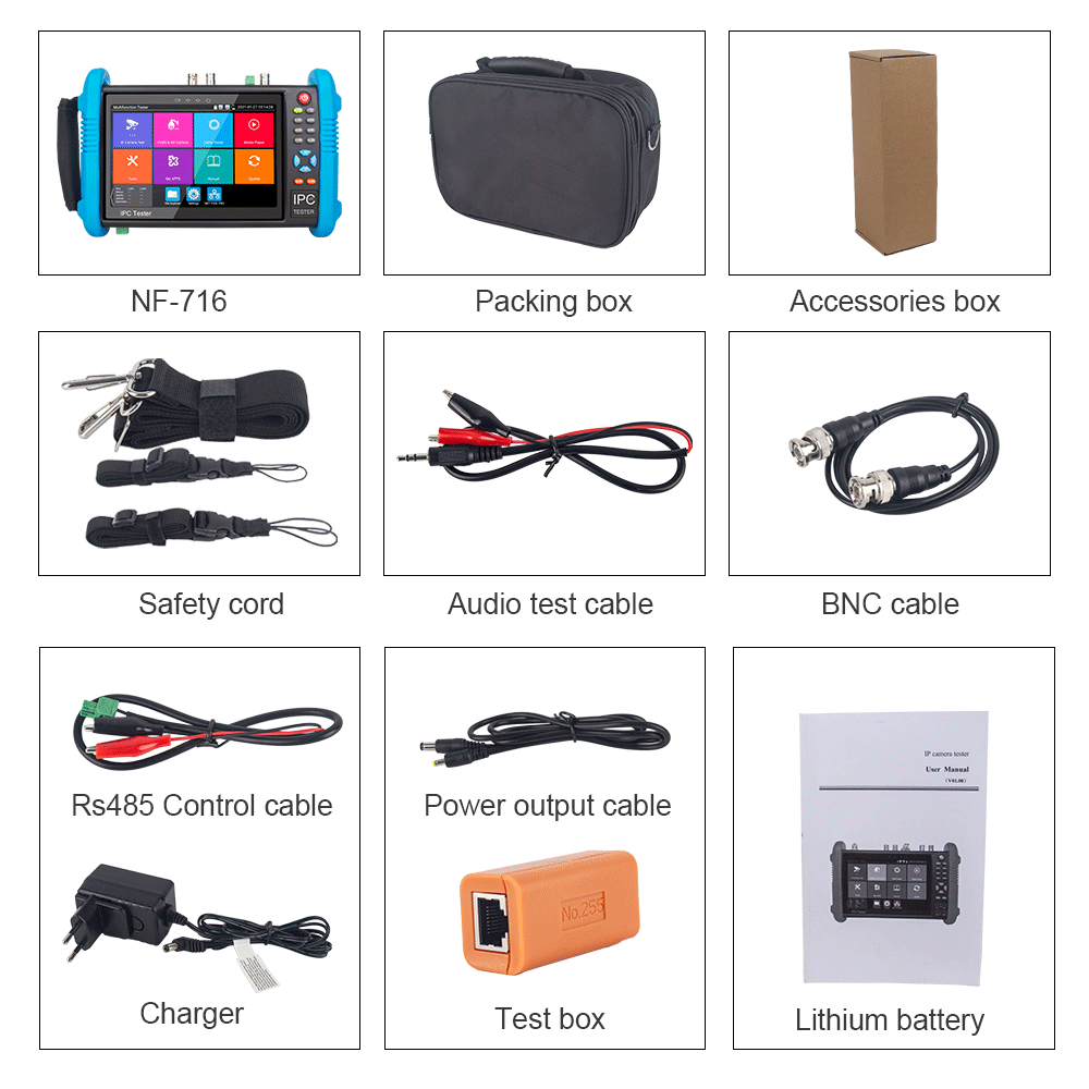 NOYAFA NF-IPC716 CCTV Camera Tester- Multiple Testing Functions In One