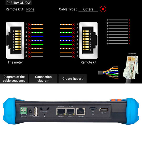 NOYAFA NF-IPC716 CCTV Camera Tester- Multiple Testing Functions In One