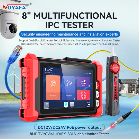 NOYAFA NF-728 Tester IPC per telecamere di sicurezza HD 720p, 1080p, 4K