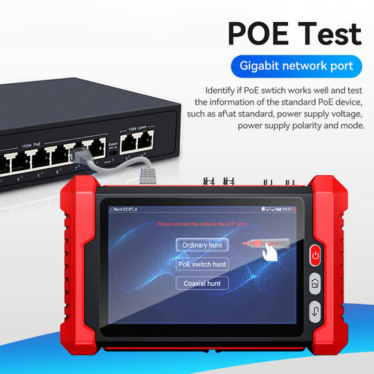 NOYAFA NF-728 Tester IPC per telecamere di sicurezza HD 720p, 1080p, 4K