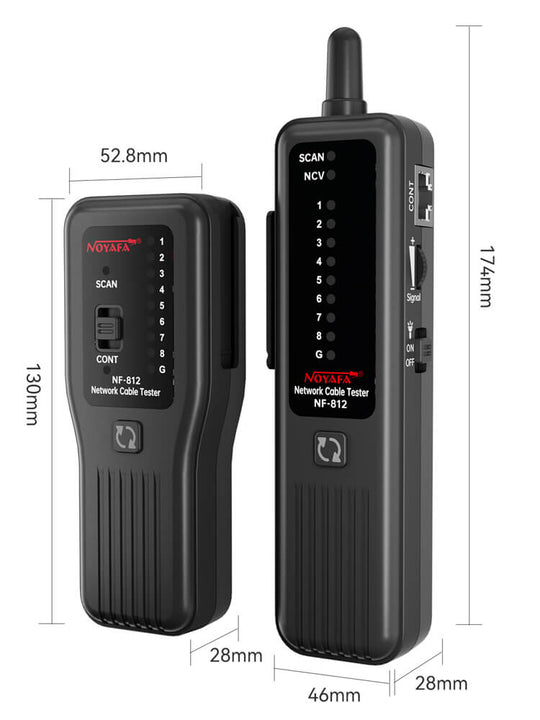 Noyafa NF-812 Tester de cable de red para RJ45 y RJ11