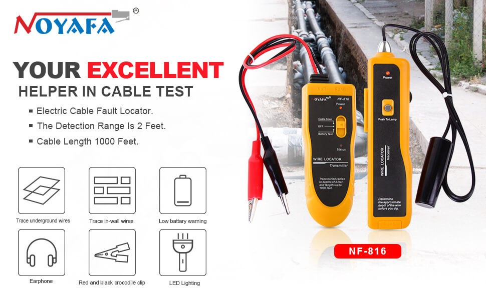 Noyafa NF-816 Underground Cable Wire Locator Tracker
