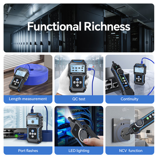 NOYAFA NF-8209 Tester per cavi di rete avanzato con tracciante di tono
