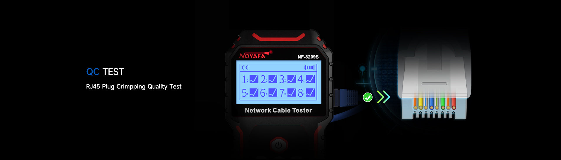 NOYAFA NF-8209S Network Cable Tester – NOYAFA (HK) TECHNOLOGY CO., LIMITED