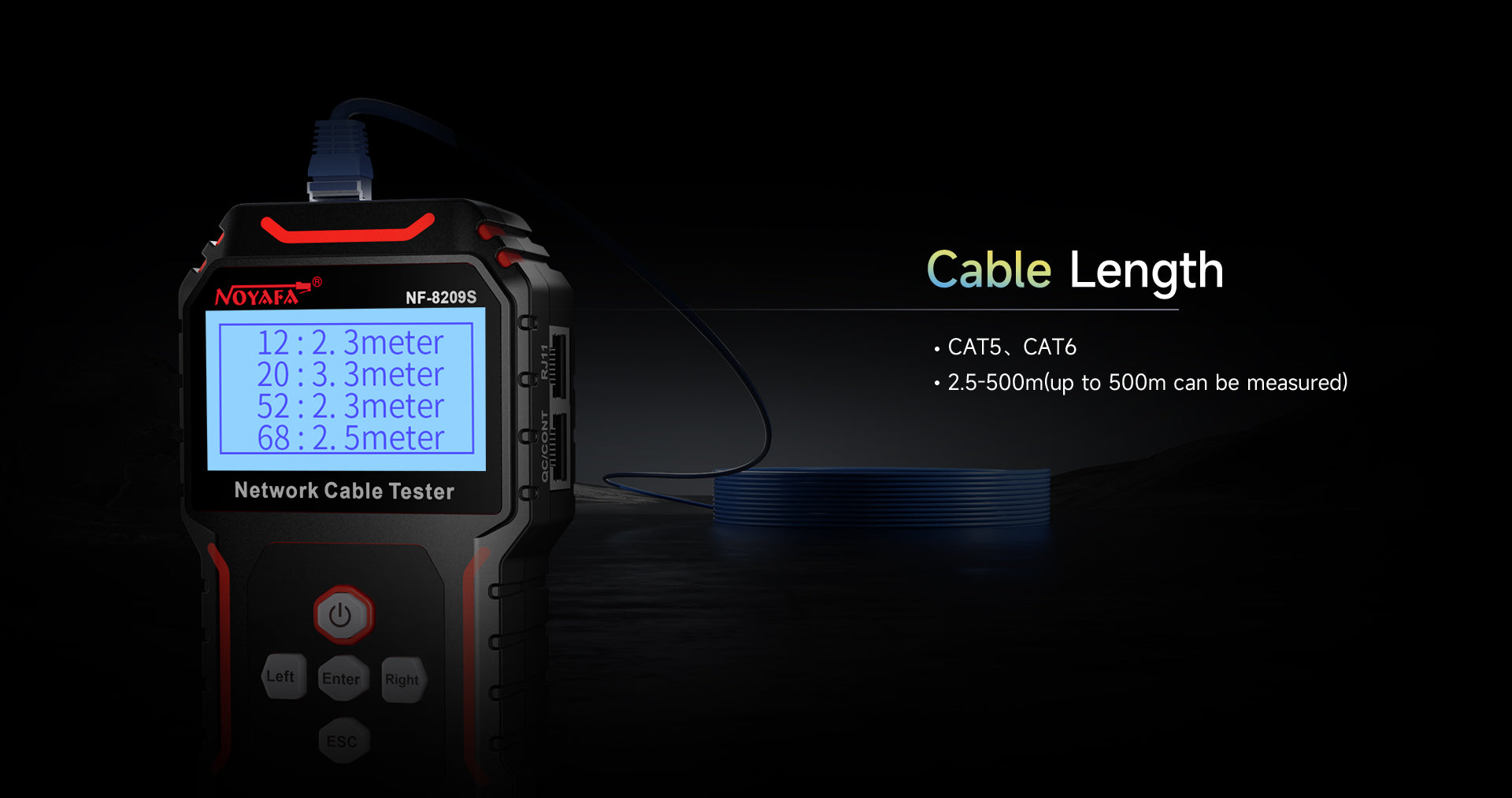 NOYAFA NF-8209S Network Cable Tester – NOYAFA (HK) TECHNOLOGY CO., LIMITED