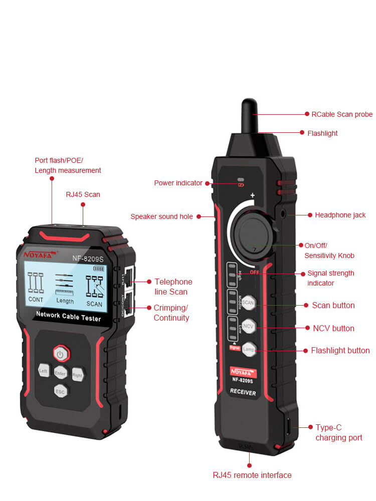 NF-8209S Network Cable Tester Product Details