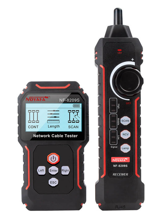 Noyafa NF-8209S Network Cable Tester and Tracer con PORBE anti-Jamming, engarzado, Poe Port