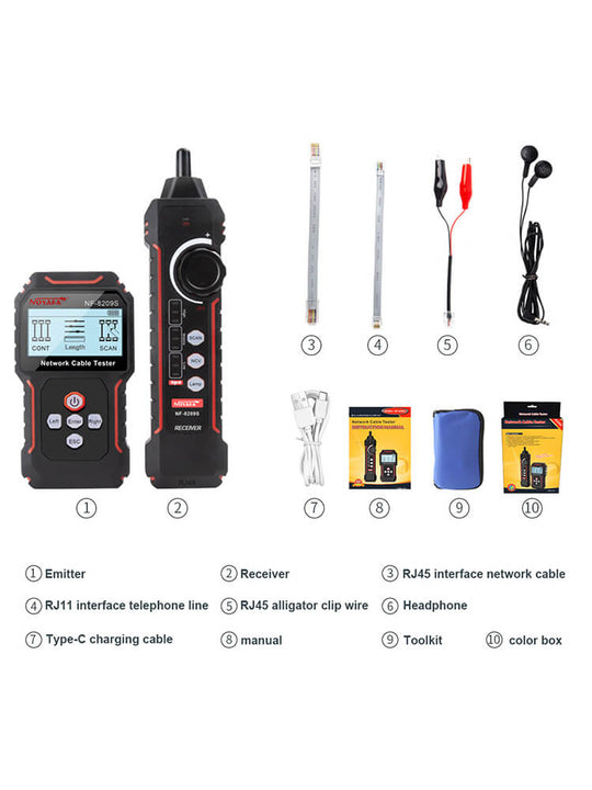 NF-8209S Network Cable Tester Product Package