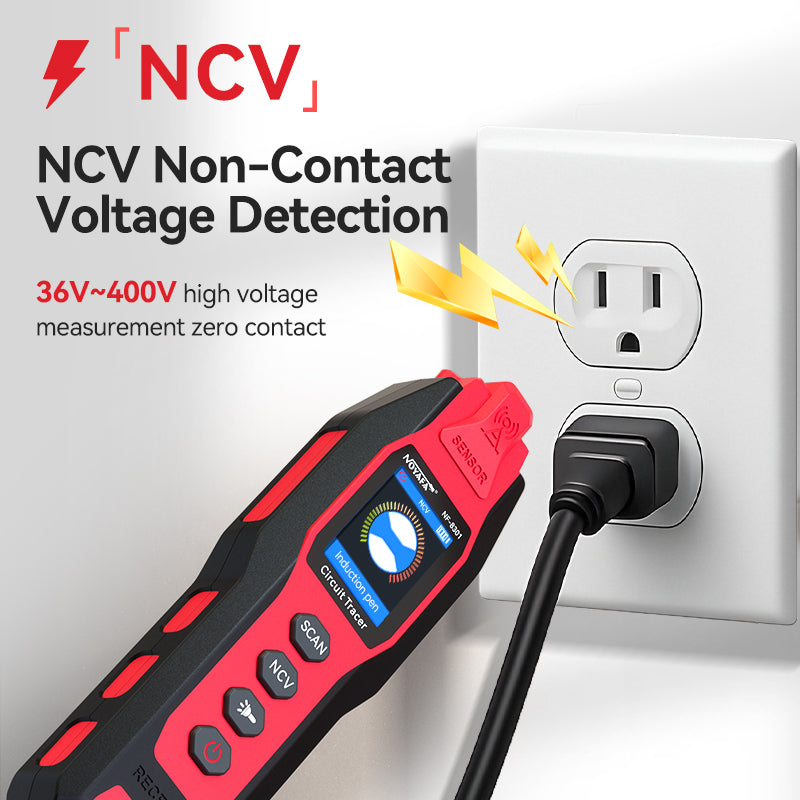 [2026 New] NOYAFA NF-8301 Professional Underground & Wall Circuit Tracer with Digital Multimeter, Dual-Antenna Cable Locator & Fault Finder for Construction, Maintenance & Repair of Power Cables, Communication Cables, Electric Heating Lines, Pipes