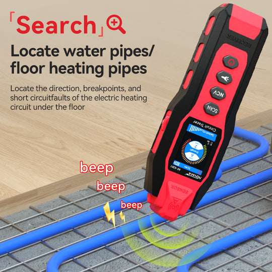 [2026 New] NOYAFA NF-8301 Professional Underground & Wall Circuit Tracer with Digital Multimeter, Dual-Antenna Cable Locator & Fault Finder for Construction, Maintenance & Repair of Power Cables, Communication Cables, Electric Heating Lines, Pipes