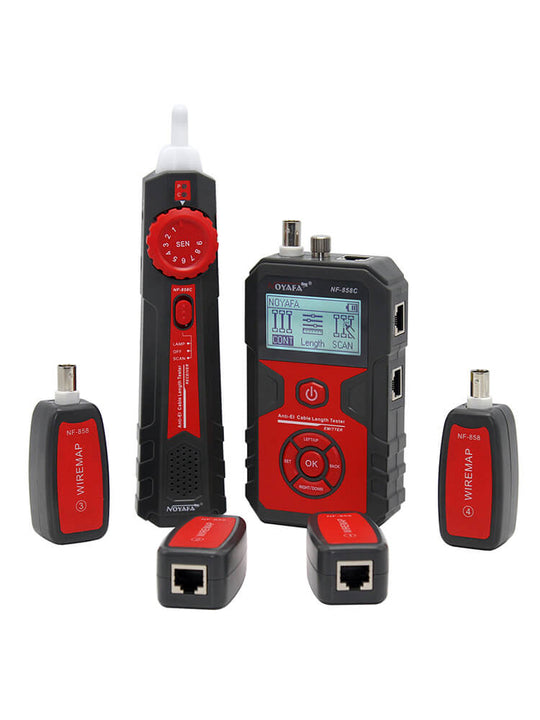 NOYAFA NF-858C Multifunction Wire and Cable Tracer & Tester. Find and Test Network, BNC Coaxial, and Even Fiber Cables.