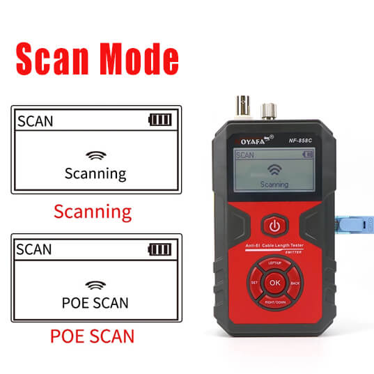 NF-858C Scan Mode for Cable Location