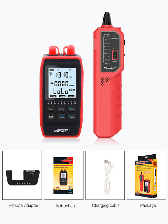 Misuratore di alimentazione ottico della serie NOYAFA NF-908 con localizzatore di guasti visivi e tester per cavi di rete