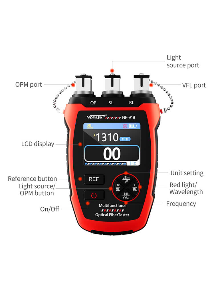 NOYAFA NF-919 Portable Optical Power Meter and Visual Fault Locator