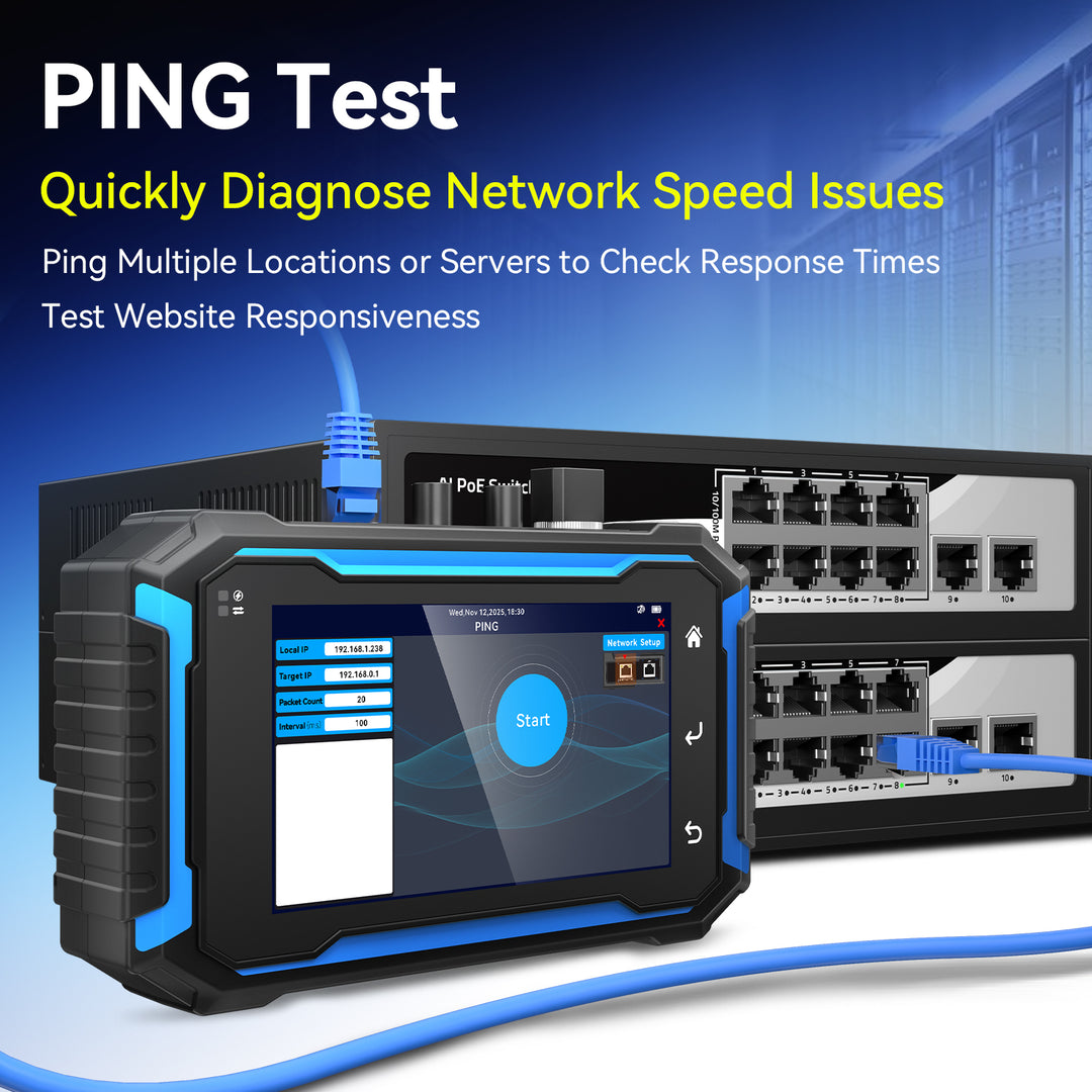 NOYAFA NF-982 Multi-Function OTDR Network Tester — OTDR · VFL · Power Meter · Length Test