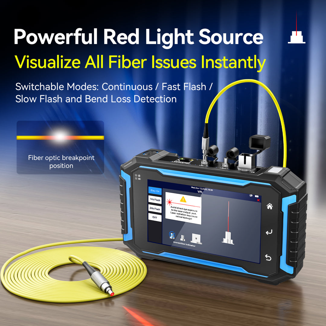 NOYAFA NF-982 Multi-Function OTDR Network Tester — OTDR · VFL · Power Meter · Length Test