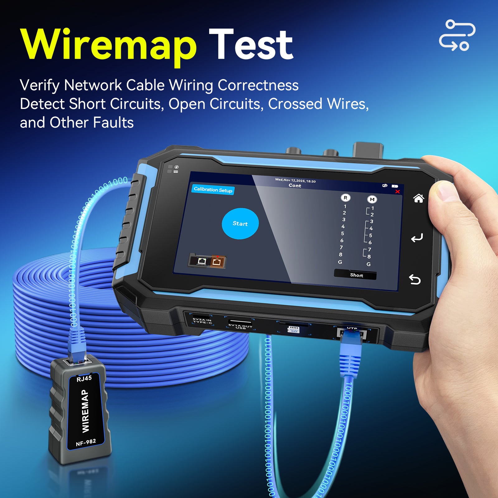 Official] NOYAFA NF-982 OTDR Network Tester — Multi-Function Fiber