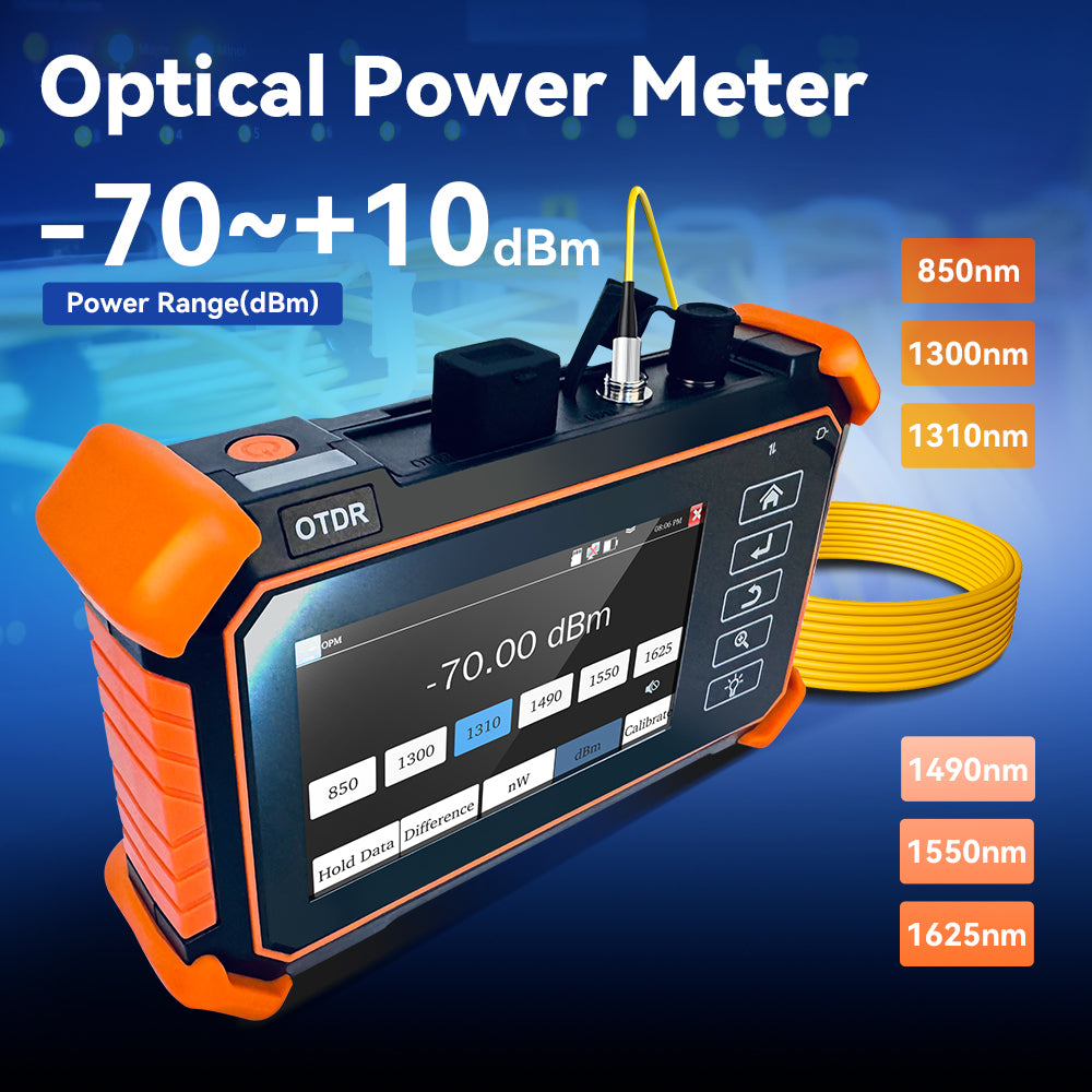 Tester OTDR multifunzione NOYAFA NF-983 per prove di cavi ottici in fibra e rete