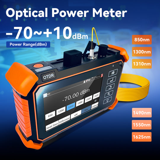 Tester OTDR multifunzione NOYAFA NF-983 per prove di cavi ottici in fibra e rete