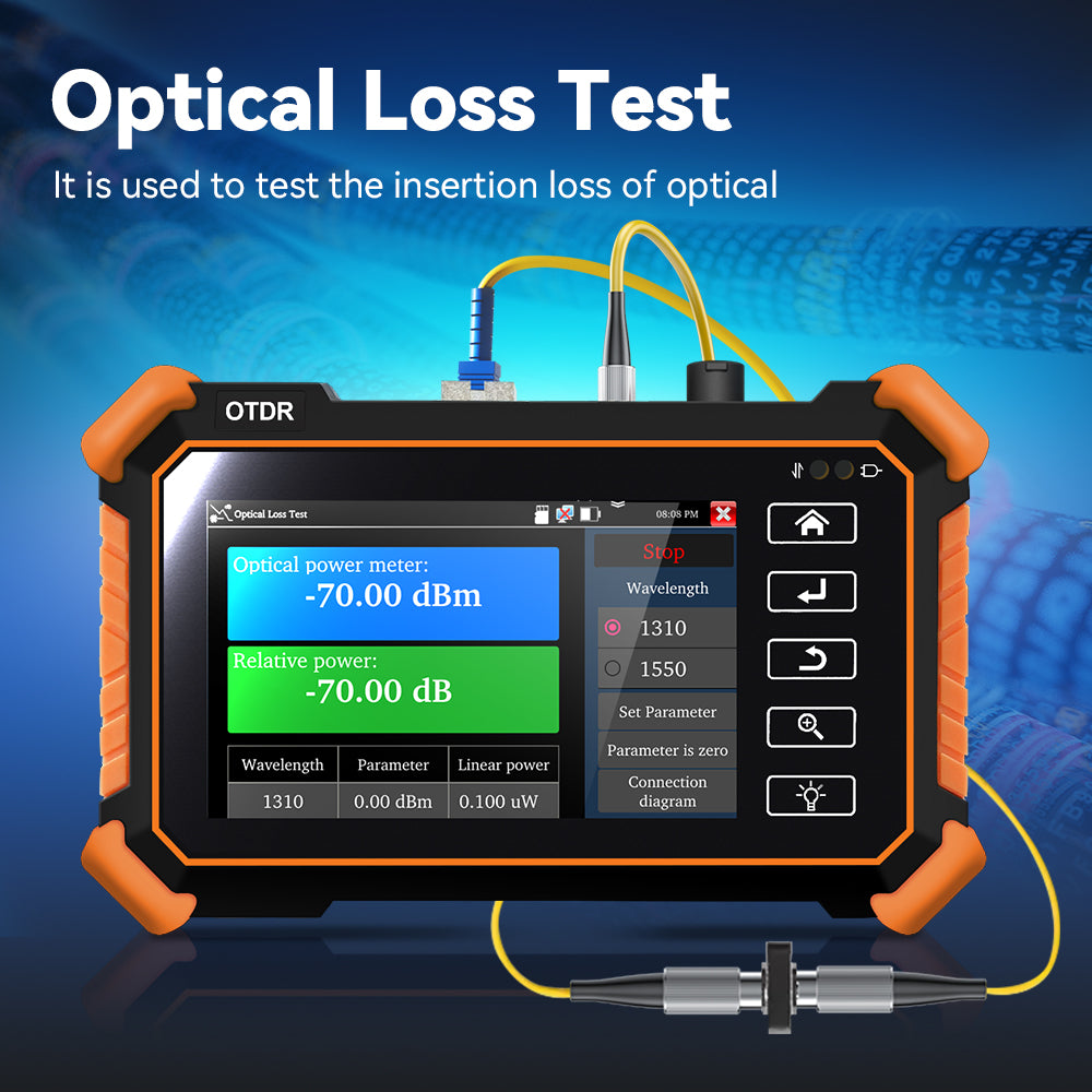 Tester OTDR multifunzione NOYAFA NF-983 per prove di cavi ottici in fibra e rete