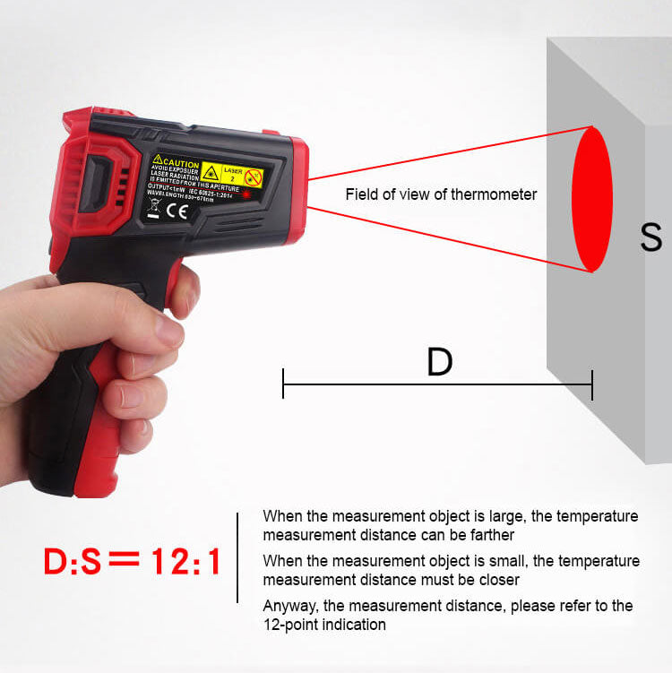 HT 88A No-Contact Laser Temperature Gun
