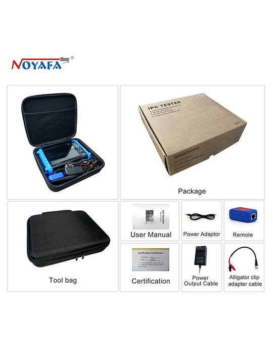 Noyafa NF-IPC722 IPC-Tester für 720p, 1080p, 4K HD-Überwachungskameras