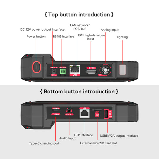 NF-IPC725 올인원 CCTV 및 IP 카메라 테스터 - 보안 설치자를 위한 12-in-1 네트워크 진단 도구