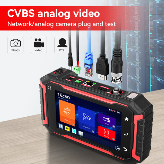 NF-IPC725 올인원 CCTV 및 IP 카메라 테스터 - 보안 설치자를 위한 12-in-1 네트워크 진단 도구