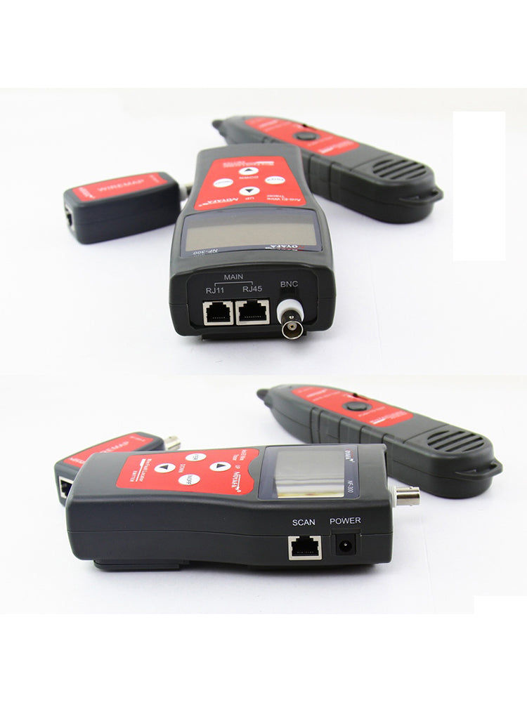 Noyafa NF-300 LCD Cable Tester Support Coax, RJ45, RJ11, USB-A y cables de metal
