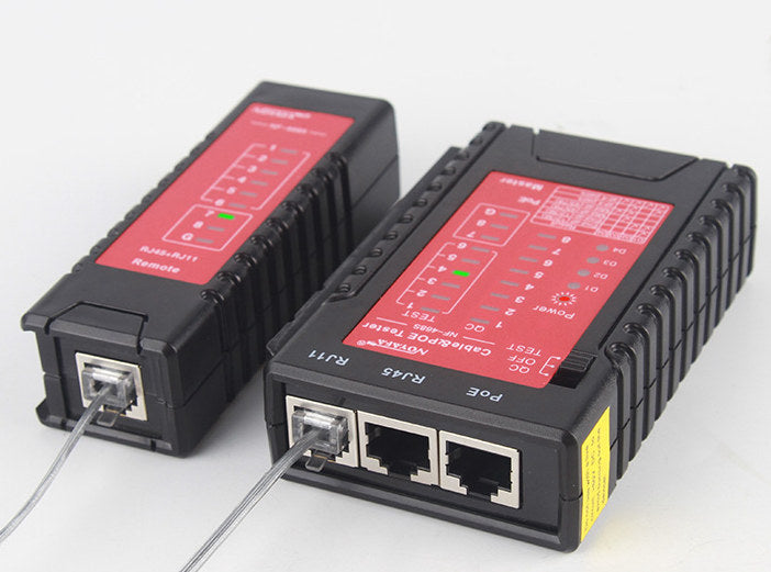 NF-468PF testeur de câble réseau RJ45 RJ11 PoE commutateur testeur pour  câble LAN Ethernet câble de test de fil outil de test