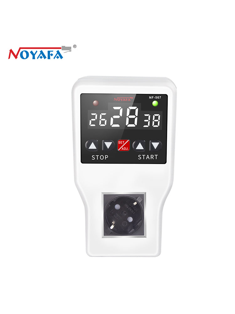 Termostato de temporizador noyafa NF -567 con sonda impermeable 10a 2200W Rango -9 ~ 99 ℃