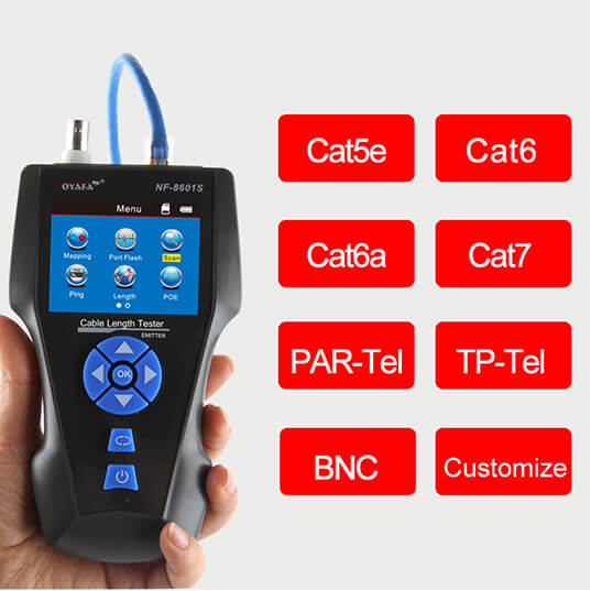NOYAFA NF-8601S TDR Cable Tester Supported Cable