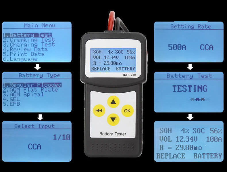 NOYAFA NF-Micro-280 Vehicle Battery Tester Fast Testing