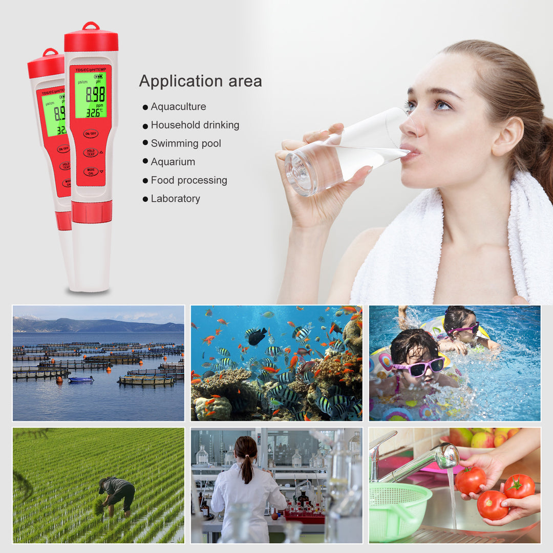 NOYAFA NF-EZ9908 4 In 1 pH Meter Water Tester