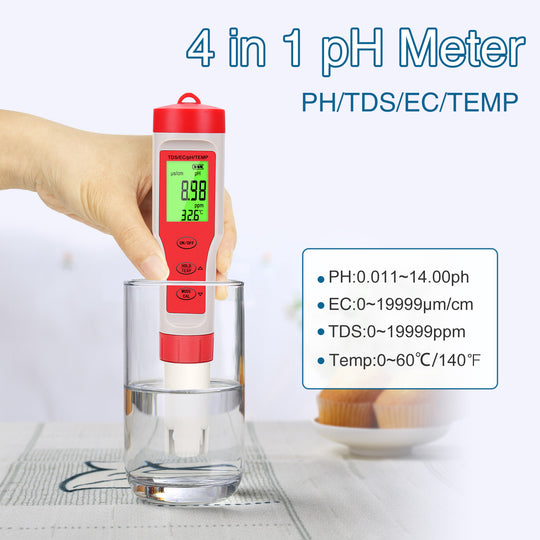 NOYAFA NF-EZ9908 4 en 1 Tester de agua del medidor de pH