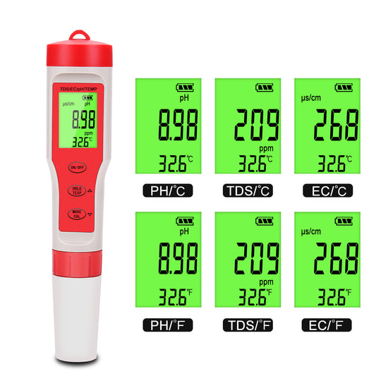 NOYAFA NF-EZ9908 4 en 1 Tester de agua del medidor de pH