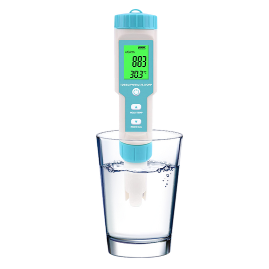 NOYAFA NF-C600 Digital 7 in 1 pH TDS Ec Salt S. G. Temp Meter Acidimeter Ppm Electric Conductivity Salinity Water Quality Tester