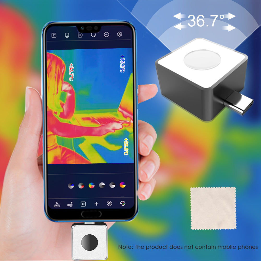 Cámara de imagen térmica más barata NF-586, incluidos dispositivos para Android, 256*192 Alta resolución, 25 fps, sin ponderación
