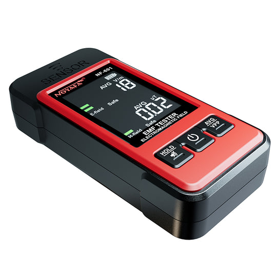 NOYAFA NF-601 Portable Electromagnetic Radiation Detector for Real-time Monitoring and Over-threshold Automatic Audio-Visual Alarm