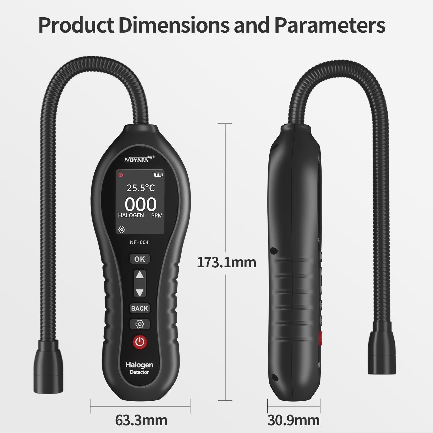 NOYAFA NF-604 Halogen Leak Detector for Regrigerants & Industrial