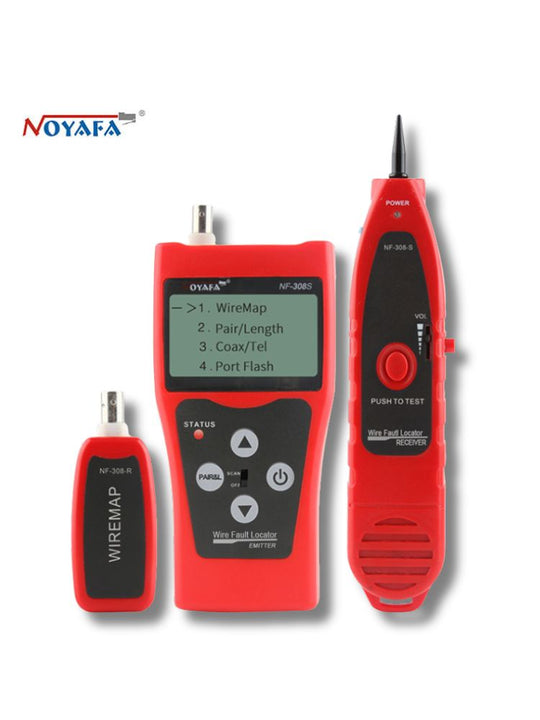 Noyafa NF-308S 와이어 오류 로케이터, 네트워크/전화선/동축 케이블 테스터