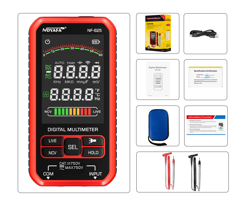 Nf Multimeter NOYAFA NF-625 Digital Multimeter- Stability, Precision, Durability