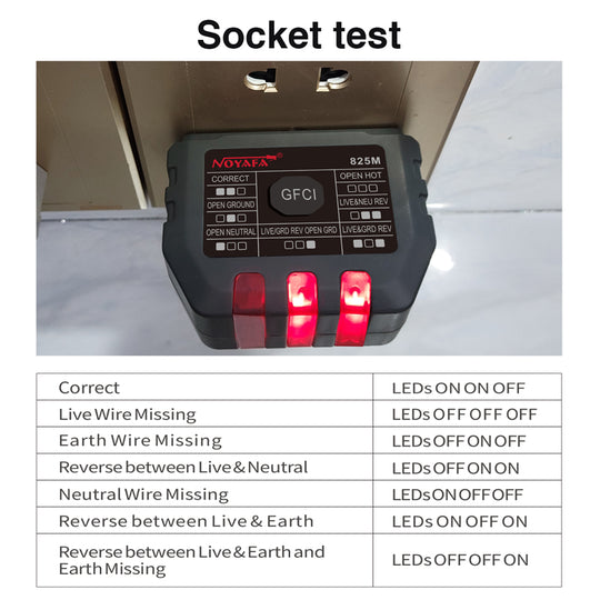 Noyafa NF-825TMR Advanced Cuxt Tracer Tracer & Breaker Finder с тестером GFCI Outlet