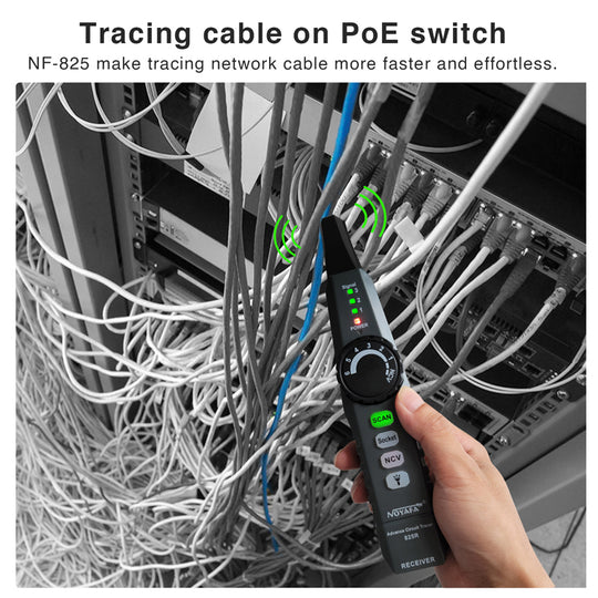 Noyafa NF-825TMR Advanced Cuxt Tracer Tracer & Breaker Finder с тестером GFCI Outlet