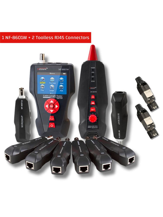NOYAFA NF-8601W Multitasking Network Toner with Ethernet Speed Test (Ping Test & PoE)