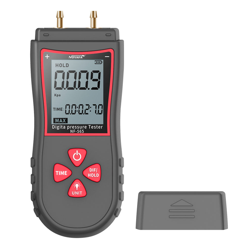 NOYAFA NF-565 Digital Manometer HVAC Air Pressure Differential Pressure Gauge With 11 Units Backlight
