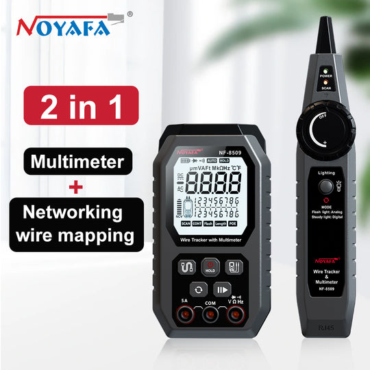 Noyafa NF-8509 2 in 1  Wire Tracker and Multimeter for Electromechanical Testing and Network Cabling