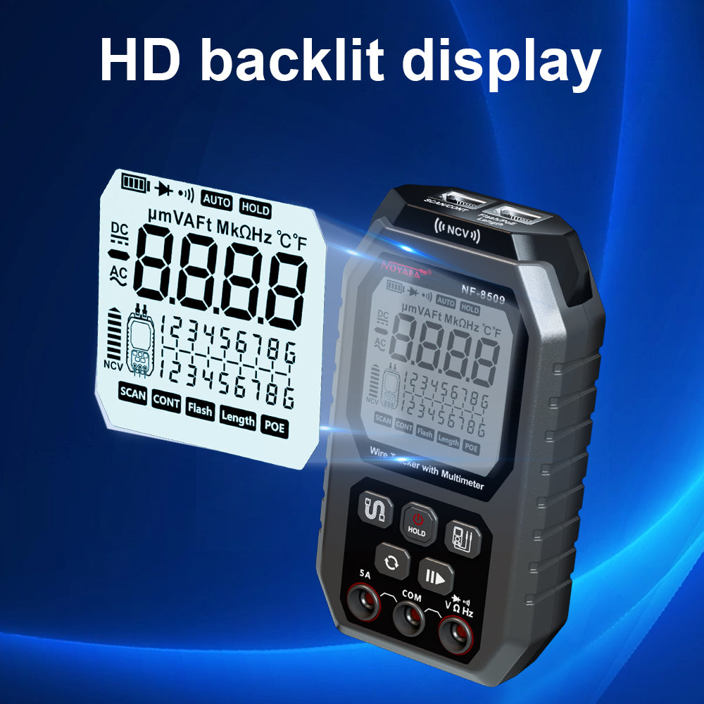 Noyafa NF-8509 2 in 1 Drahtverfolger und Multimeter für elektromechanische Tests und Netzwerkverkabelung