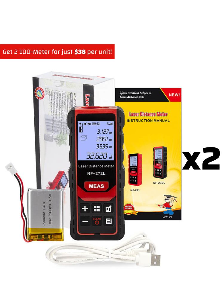 Noyafa NF-272L Laser-Distanzmesser mit 99% Präzision und Audio-Eingabeaufforderung