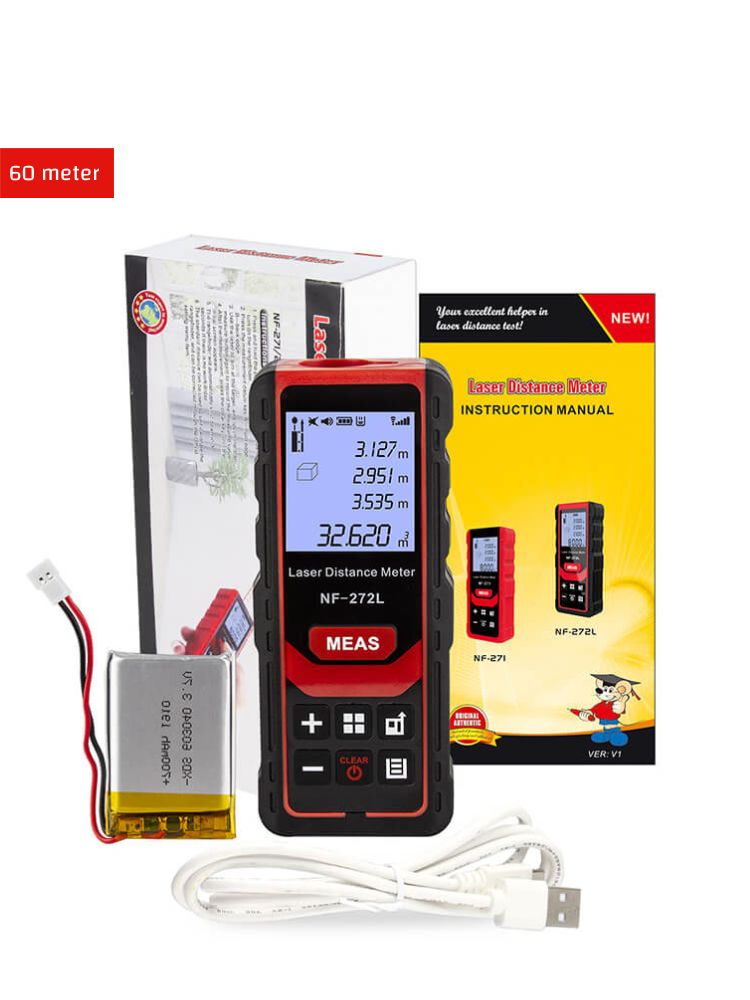 Noyafa NF-272L Laser-Distanzmesser mit 99% Präzision und Audio-Eingabeaufforderung